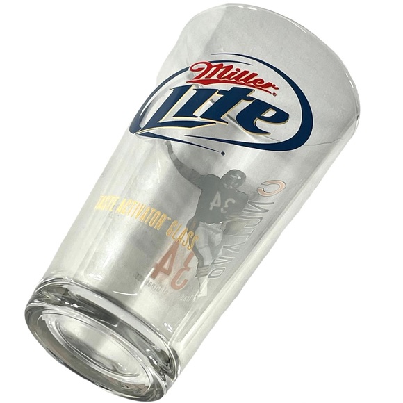 Miller Lite Dining Miller Lite Clear Beer Glass Chicago Bears